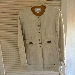 Unique blazer, linen/cotton